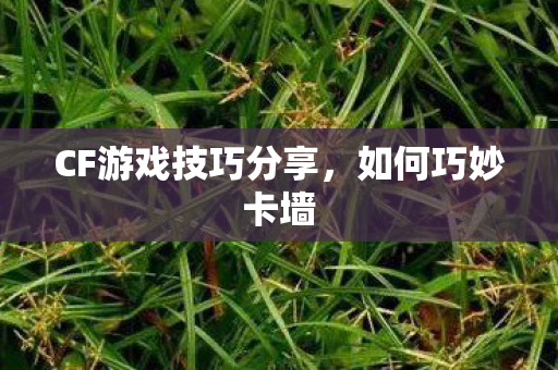CF游戏技巧分享图片
