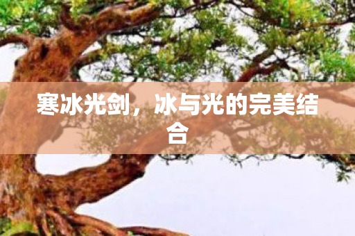 冰与光的完美结合图片
