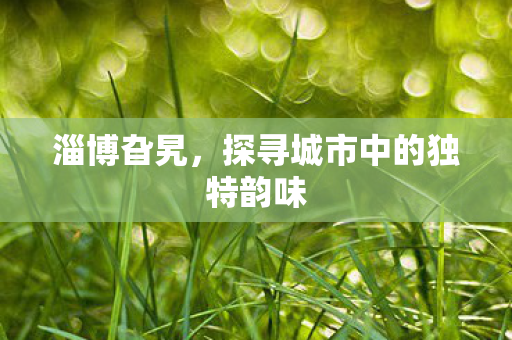 探寻城市中的独特韵味图片