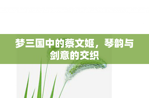 梦三国中的蔡文姬图片