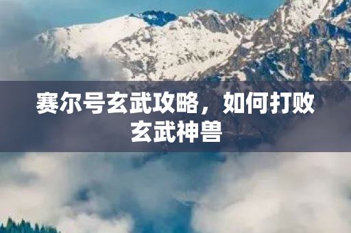 如何打败玄武神兽图片