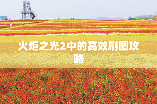 火炬之光2中的高效刷图攻略图片