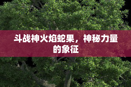 斗战神火焰蛇果图片