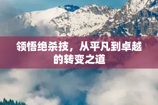 从平凡到卓越的转变之道图片