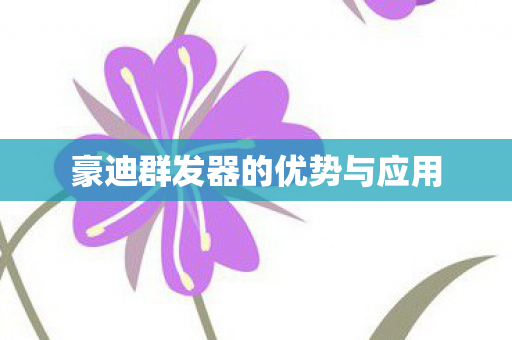 豪迪群发器的优势与应用图片