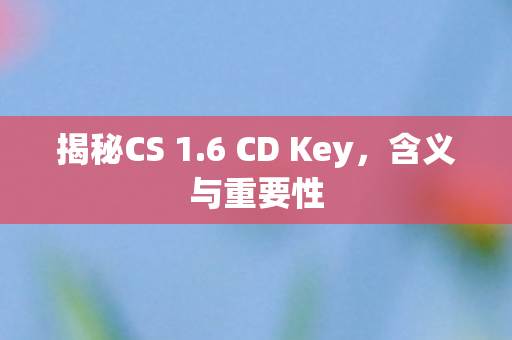 6 CD Key图片