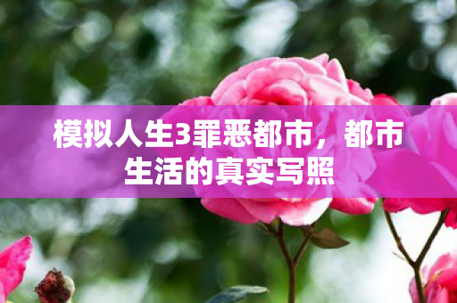 模拟人生3罪恶都市图片