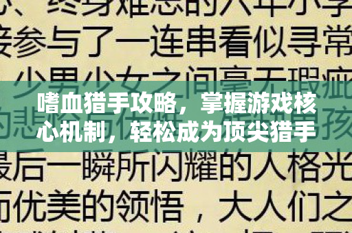 掌握游戏核心机制图片