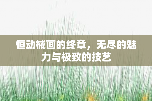 无尽的魅力与极致的技艺图片