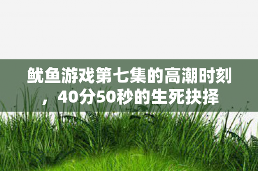 鱿鱼游戏第七集的高潮时刻图片