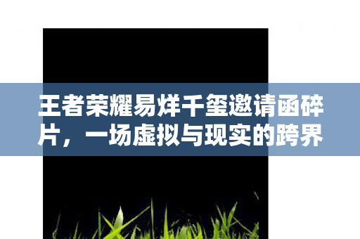 王者荣耀易烊千玺邀请函碎片图片