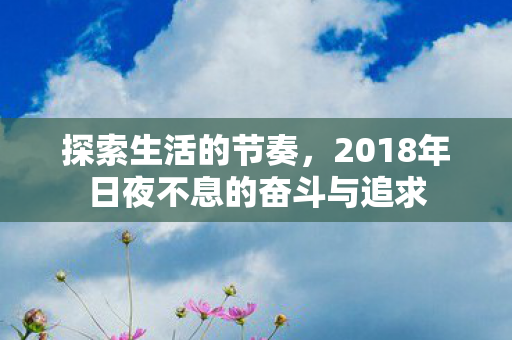 2018年日夜不息的奋斗与追求图片