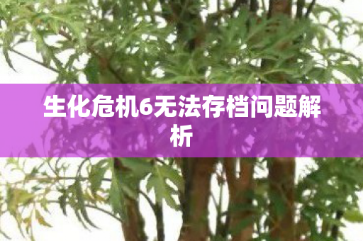 生化危机6无法存档问题解析图片
