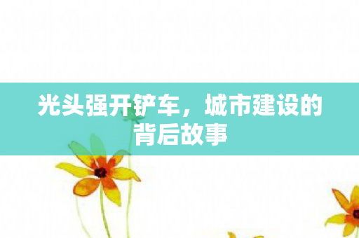 城市建设的背后故事图片