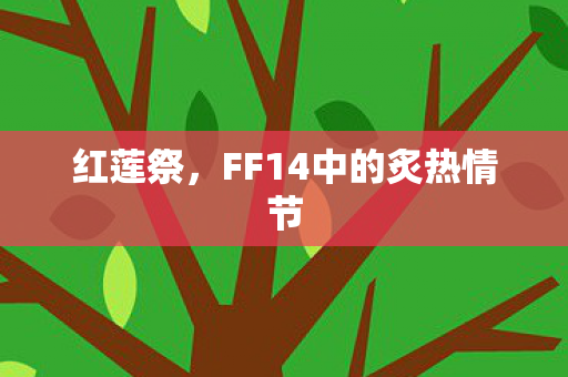 FF14中的炙热情节图片