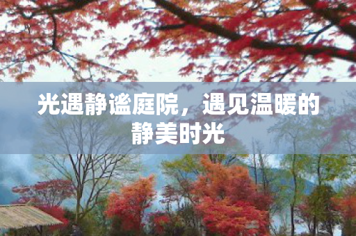 遇见温暖的静美时光图片