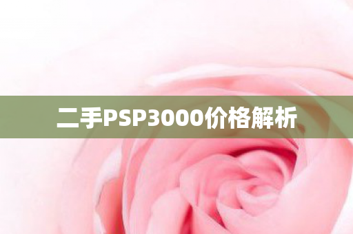 二手PSP3000价格解析图片