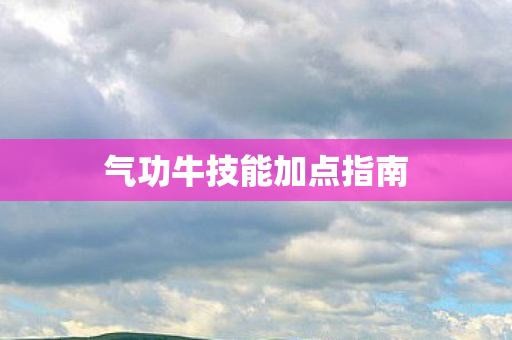 气功牛技能加点指南图片