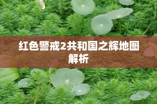 红色警戒2共和国之辉地图解析图片