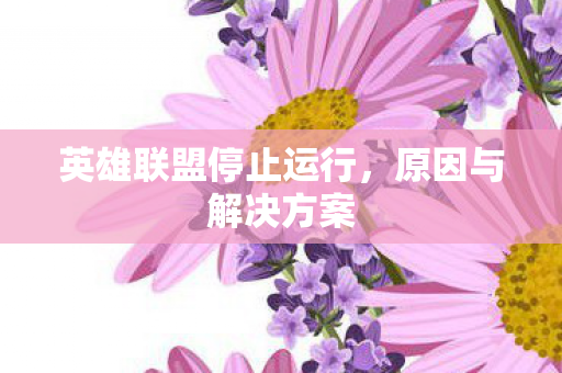 英雄联盟停止运行图片