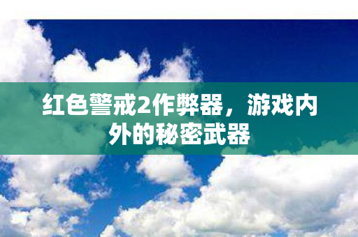 游戏内外的秘密武器图片