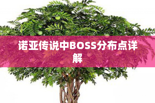 诺亚传说中BOSS分布点详解图片