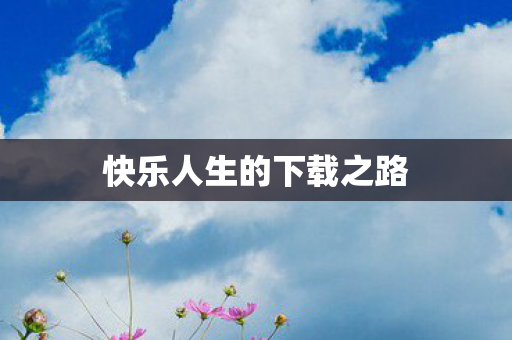 快乐人生的下载之路图片