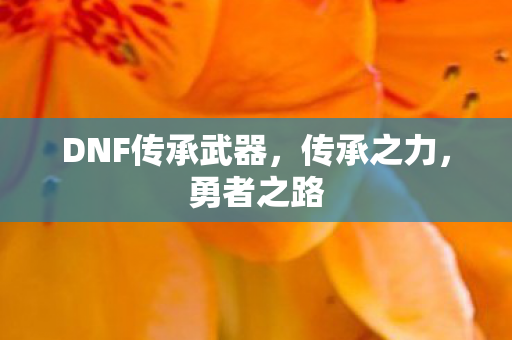 DNF传承武器图片