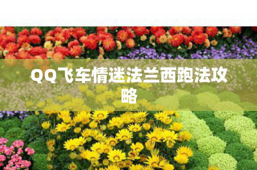 QQ飞车情迷法兰西跑法攻略图片