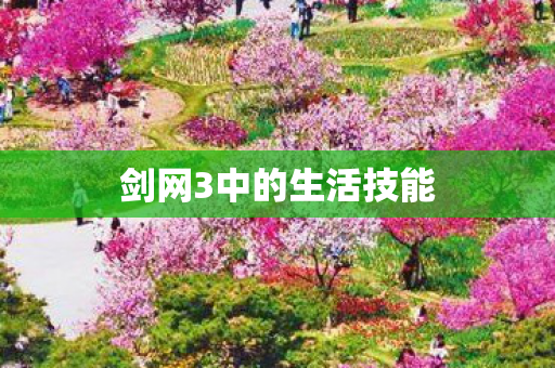 剑网3中的生活技能图片