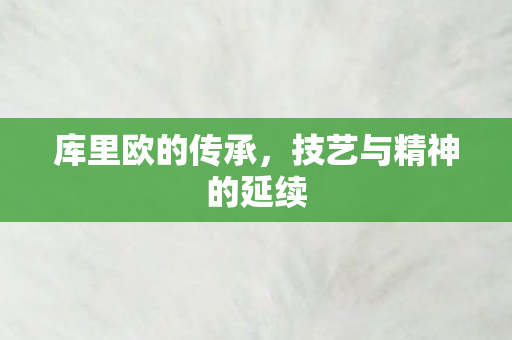 技艺与精神的延续图片