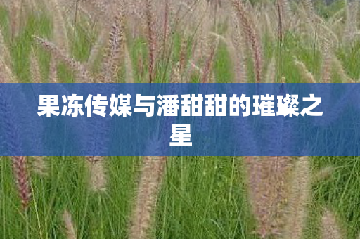果冻传媒与潘甜甜的璀璨之星图片