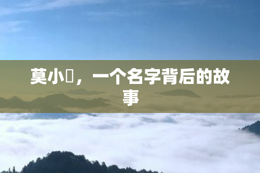 一个名字背后的故事图片