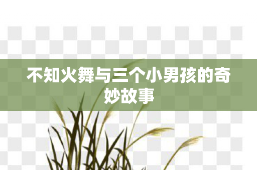 不知火舞与三个小男孩的奇妙故事图片