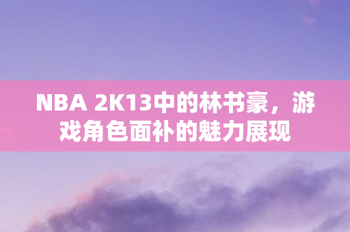 NBA 2K13中的林书豪图片