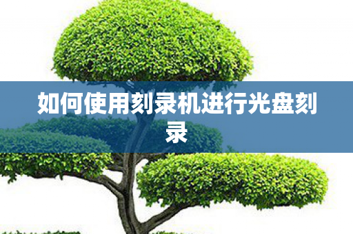 如何使用刻录机进行光盘刻录图片