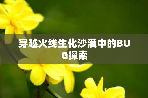 穿越火线生化沙漠中的BUG探索图片