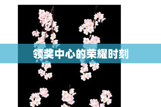 领奖中心的荣耀时刻图片
