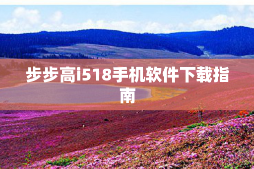 步步高i518手机软件下载指南图片