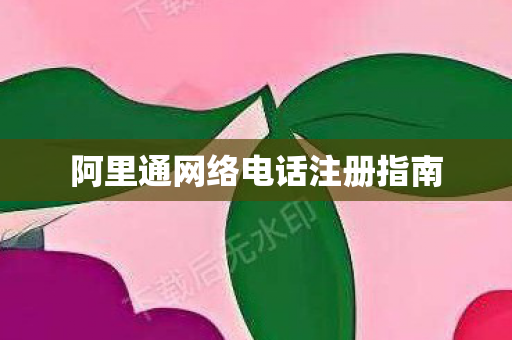 阿里通网络电话注册指南图片