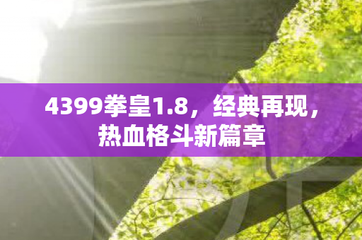 4399拳皇1图片