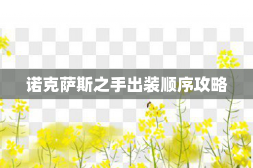 诺克萨斯之手出装顺序攻略图片