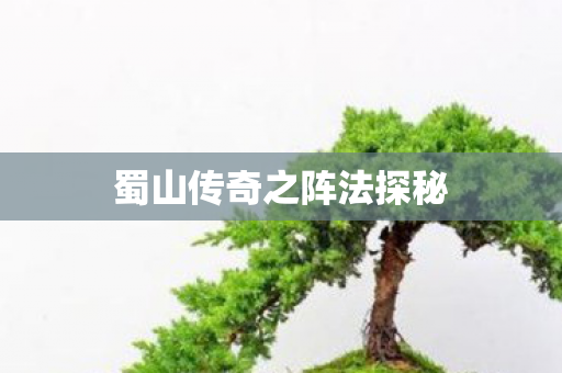 蜀山传奇之阵法探秘图片