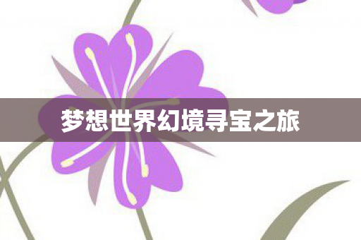 梦想世界幻境寻宝之旅图片
