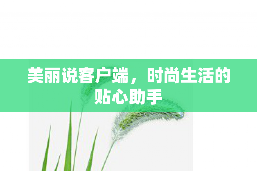 时尚生活的贴心助手图片