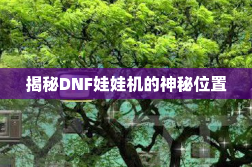 揭秘DNF娃娃机的神秘位置图片