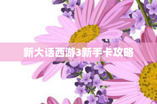 新大话西游3新手卡攻略图片