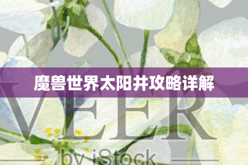 魔兽世界太阳井攻略详解图片