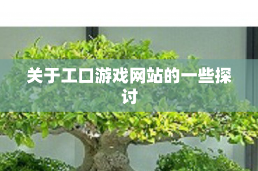 关于工口游戏网站的一些探讨图片