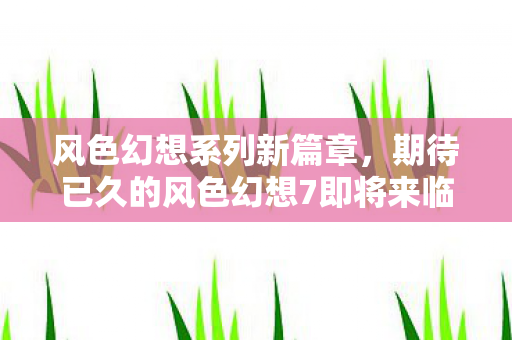 期待已久的风色幻想7即将来临图片